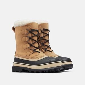 Sorel Caribou - Tan Fleece-Lined Boots